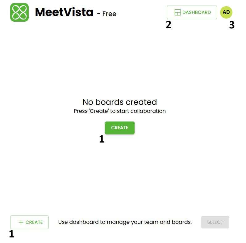 MeetVista Monday dashboard View